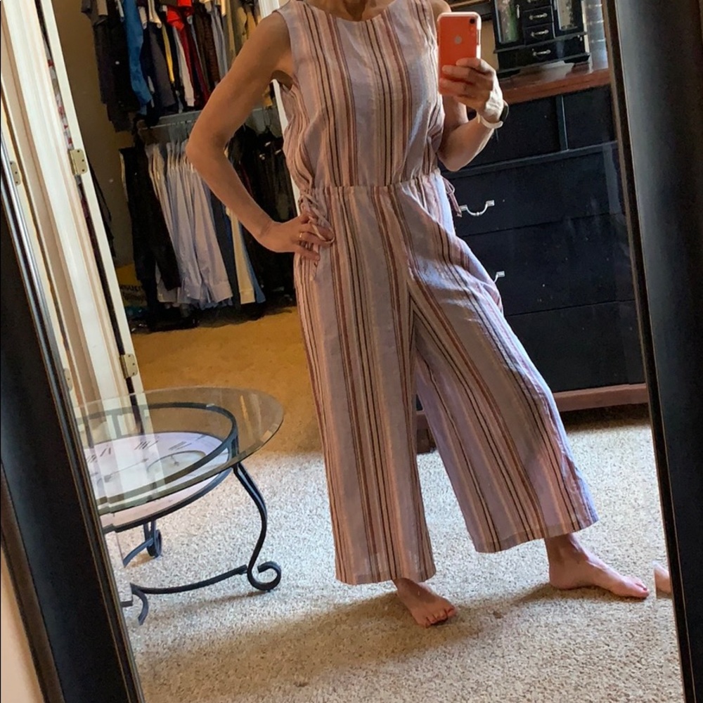 Cotton/Linen/Blend Jumpsuit - Picture 6 of 9